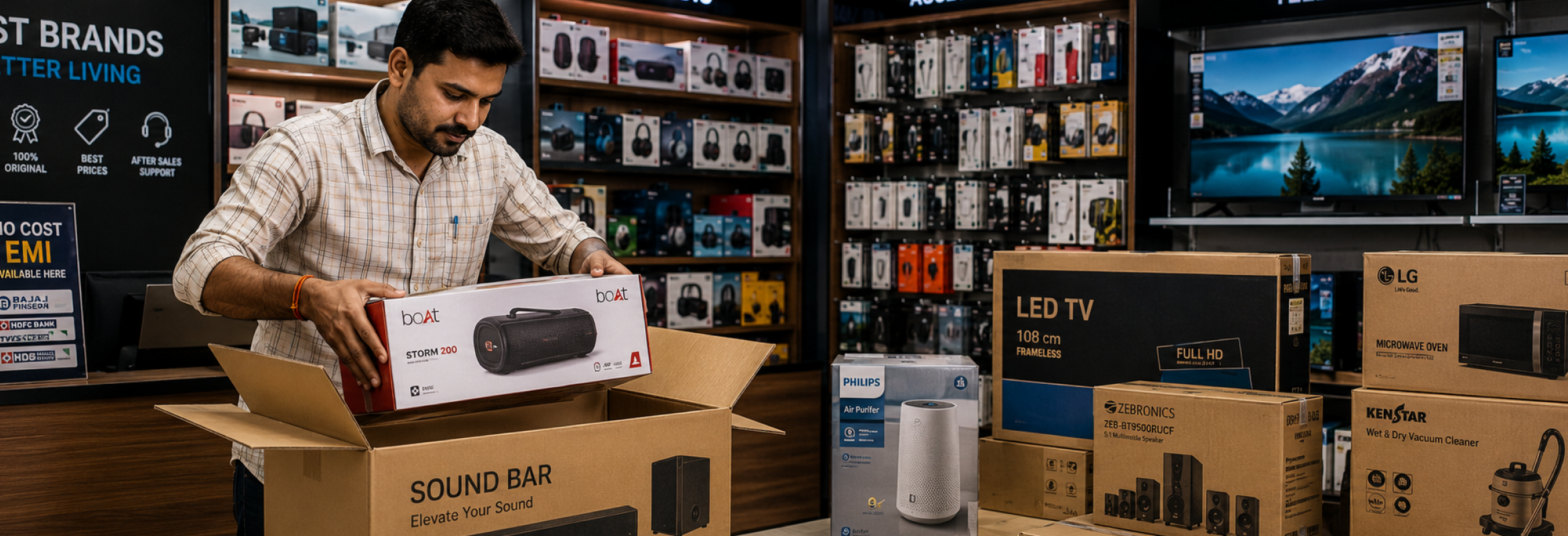Electronics showroom